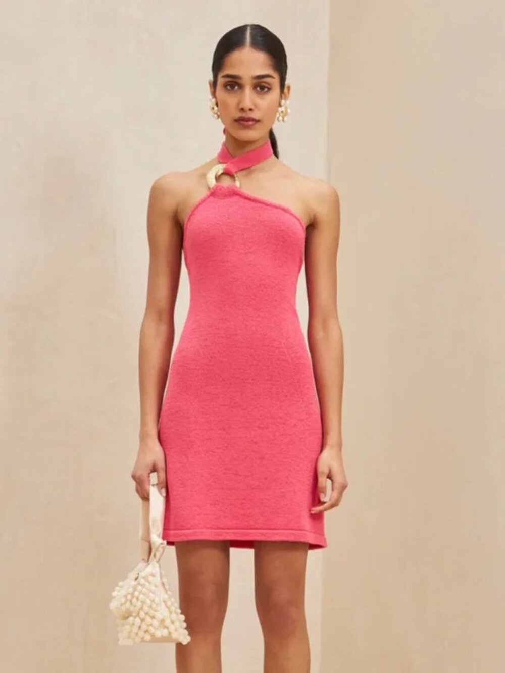 Cult Gaia Kendall Knit Dress in Sangria Size Small